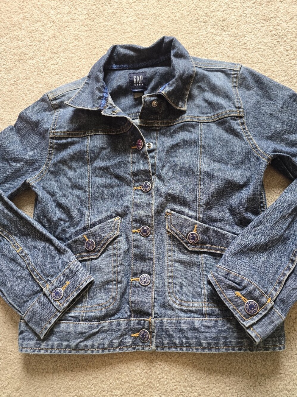 GAP Kids Youth Size 12  Classic Blue Denim Jacket